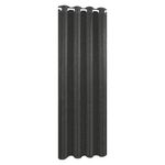 Cortina Color Gris Diseño Corrugado