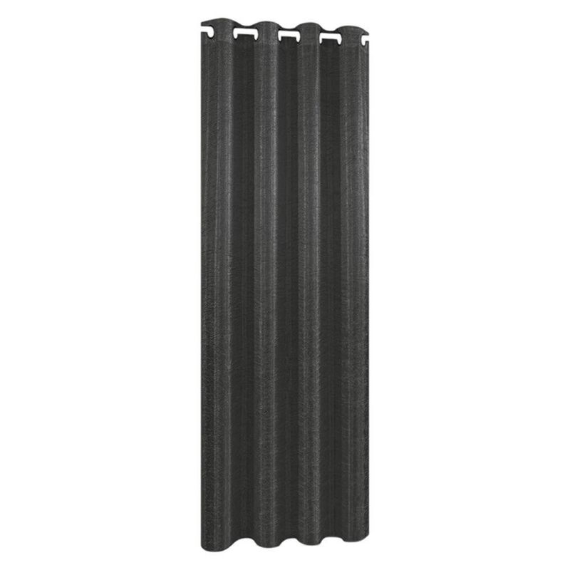 Cortina Color Gris Diseño Corrugado