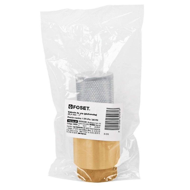 Válvula De Pie (Pichancha) - Foset