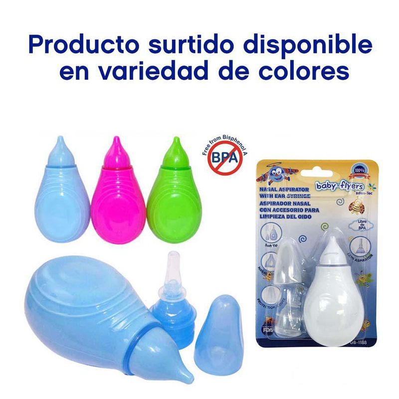 Aspirador Nasal Colores Surtidos - Infantec