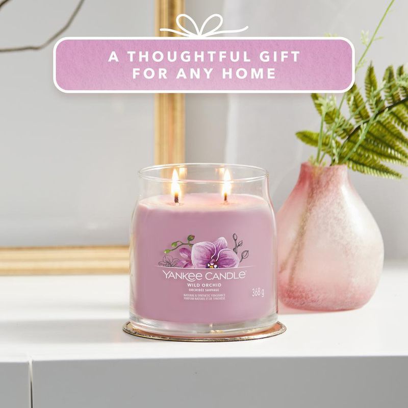 Vela En Frasco Mediano Wild Orchid 368 G - Yankee Candle