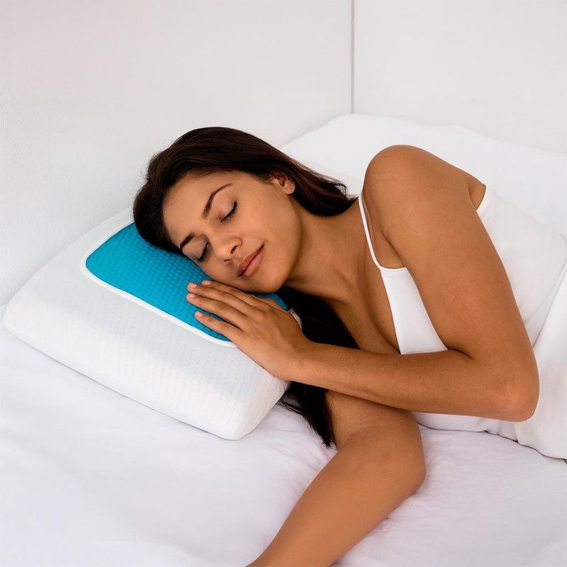 Almohada de Memoria de Gel Luxury Firmeza Media de 60 x 40 cm