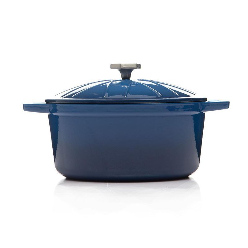 Olla Con Tapa Hierro Fundido 28 Cm Azul - Picca