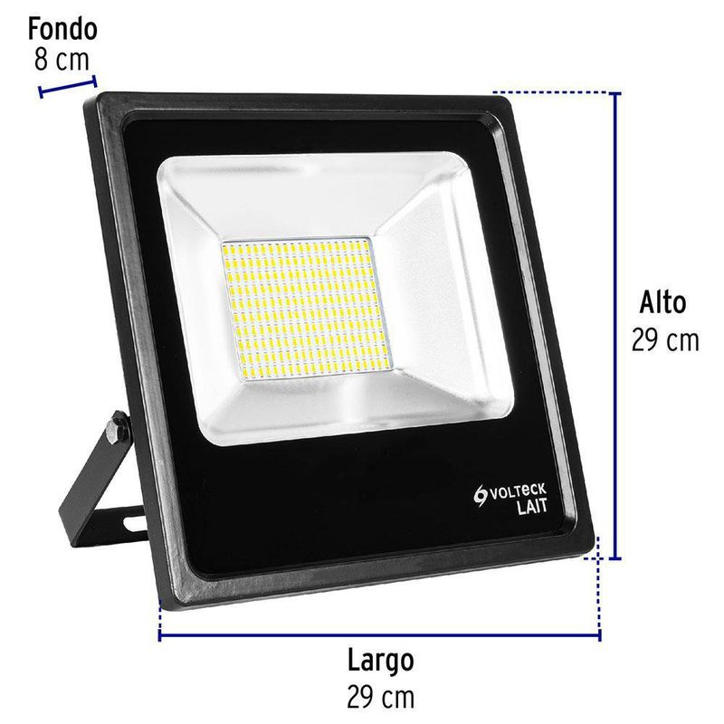 Reflector Delgado LED Luz De Día 100 W - Volteck