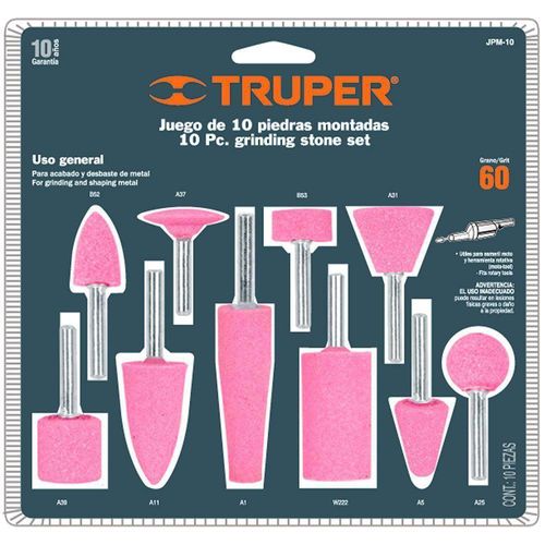 Set De 10 Fresas De Metal Mandril 1/4 Plg - Truper