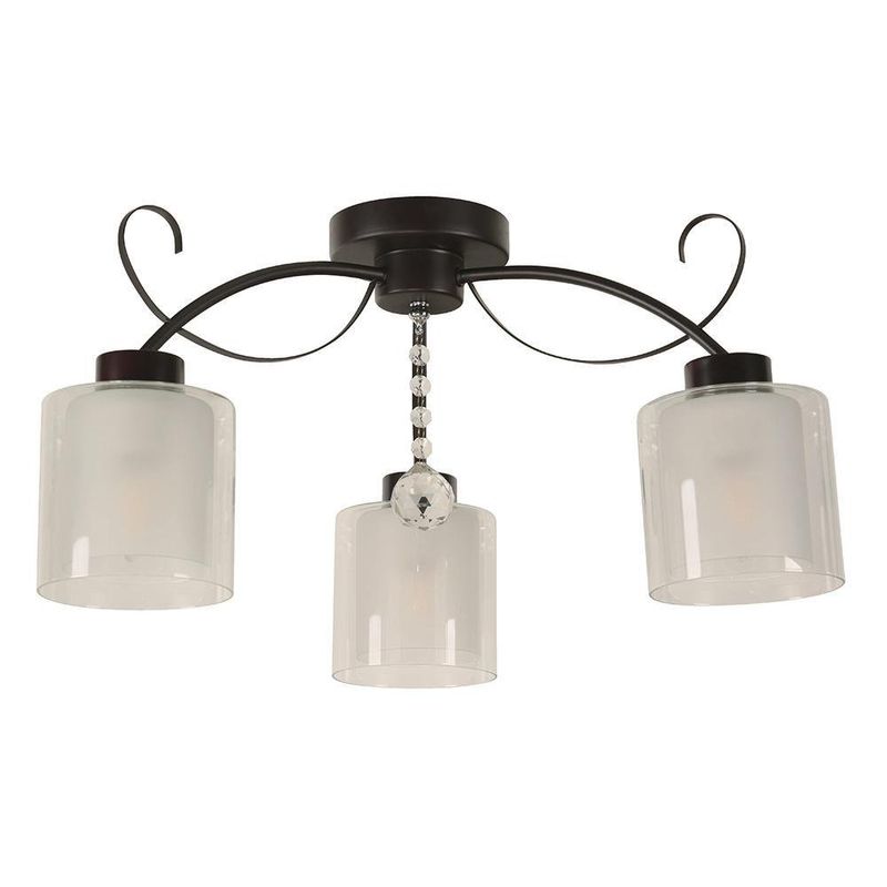 Lámpara De Techo Negra 3 Luces Base E27 40 W - Z