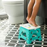 Taburete Con Escalón Plegable Aqua - Bbluv