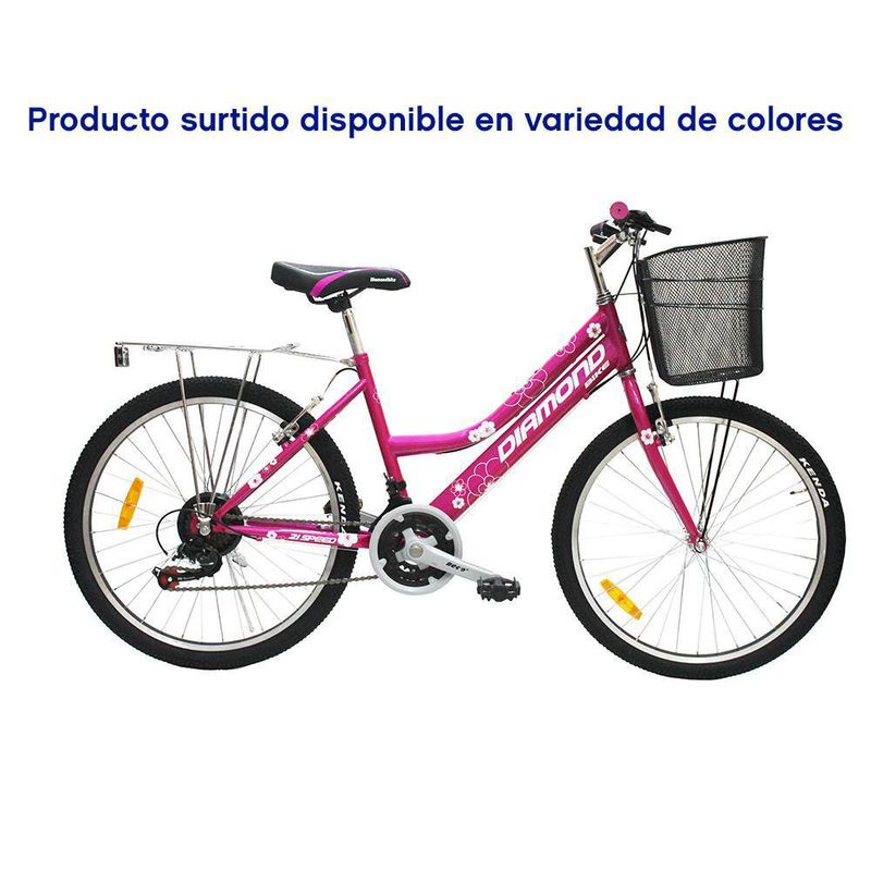 Bicicleta MTB 24 Para Dama De 21 Velocidades - Diamond