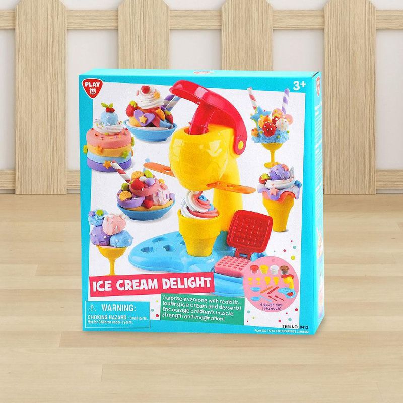Set De Plasticina Máquina De Helados - Playgo