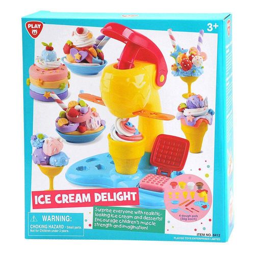 Set De Plasticina Máquina De Helados - Playgo