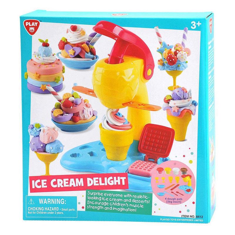 Set De Plasticina Máquina De Helados - Playgo