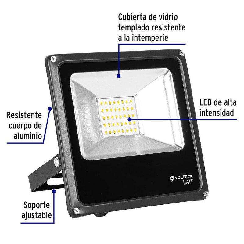 Reflector Delgado LED Luz De Día 20 W - Volteck
