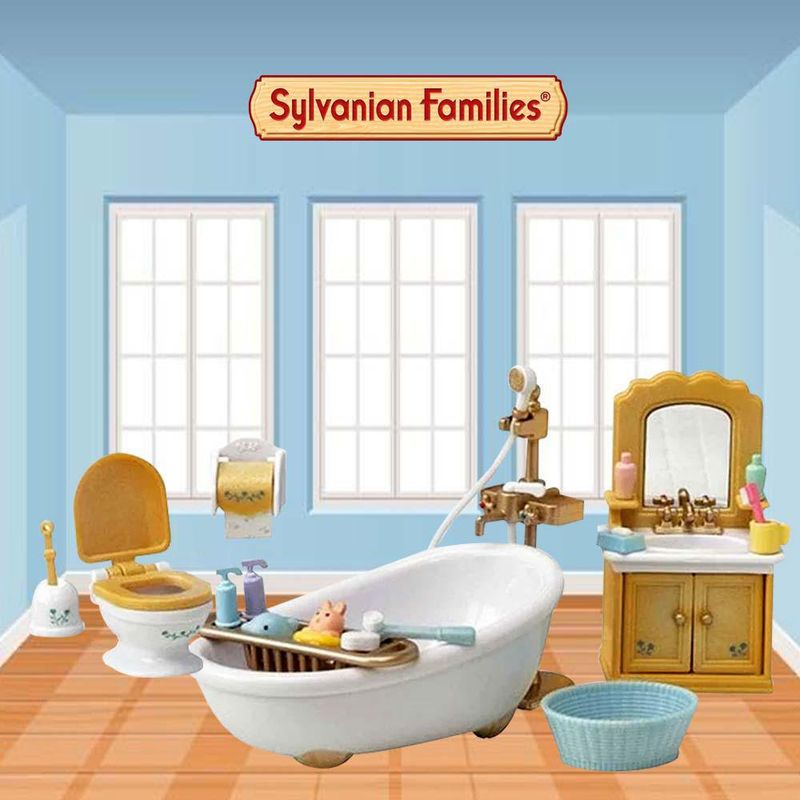 Set De Baño Country Para Mini Muñecas - Sylvanian Families