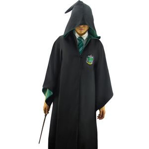 Túnica con Capucha de Harry Potter Slytherin para Niño con Escudo Bordado Talla M