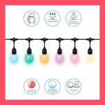 Serie De Luces Para Jardín Led Rgb Wifi 14.6 M - Wiz