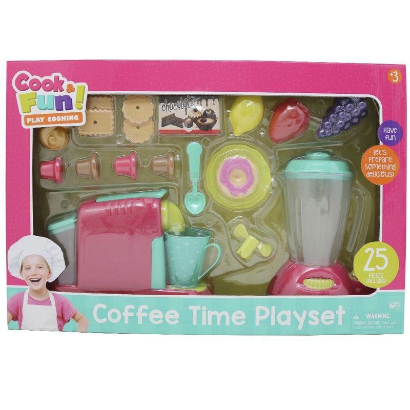 Playset Cafetera + Juguera 25 Pzas - Happy Line