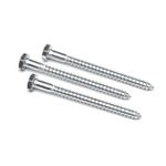 Set De 12 Tornillo Tirabuzon 1/4X3