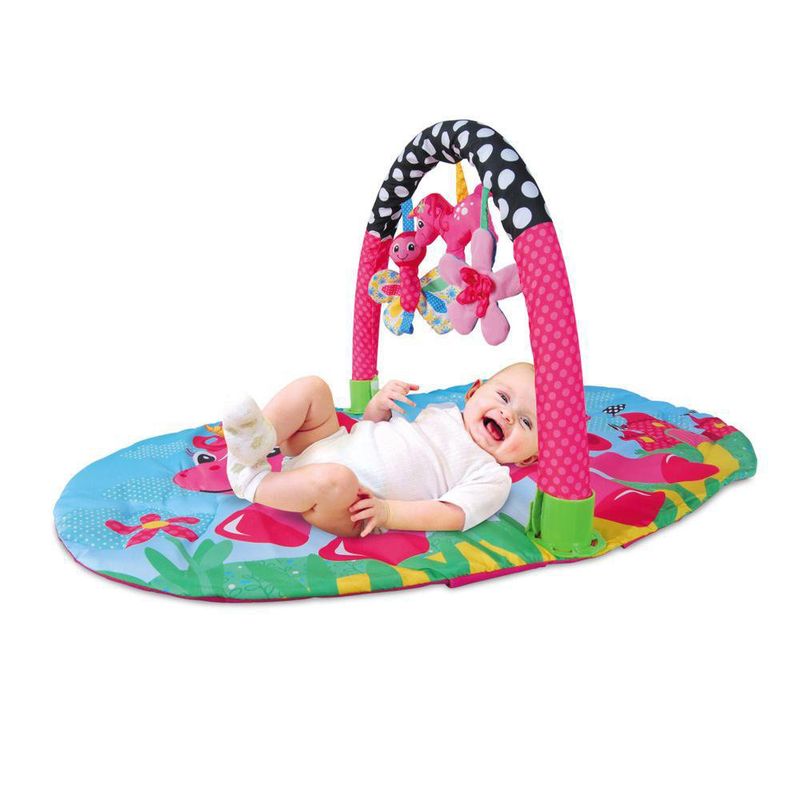 Gimnasio Con Arco De Jardín Rosado - Koala Baby