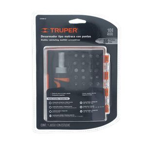 Desarmador Tipo Trompo Con Matraca 36 Piezas - Truper