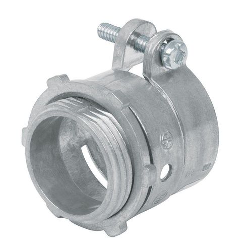 Conector Recto De Metal De 3/4 Plg - Volteck