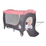 Cuna Corral Mecedora Nápoles Rosado - Premium Baby