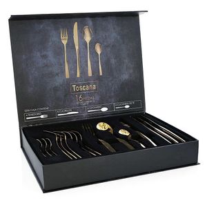 Set de 16 Cubiertos de Acero Inoxidable