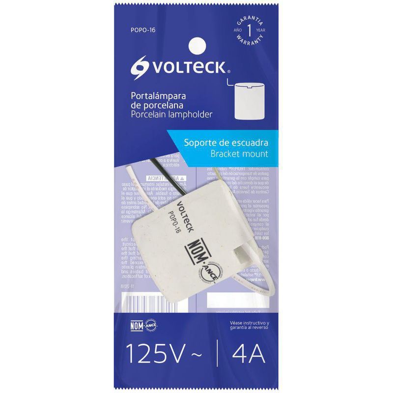 Socket E27 Con Soporte De Interior - Volteck