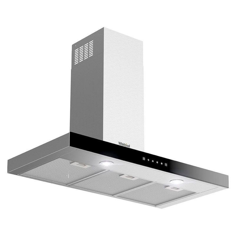 Campana De Pared Plateada y Negra 90 Cm - Whirlpool