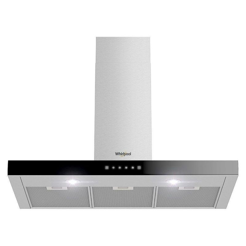 Campana De Pared Plateada y Negra 90 Cm - Whirlpool