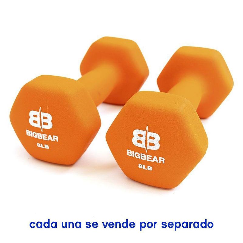 Mancuerna Neopreno 8Lbs - Big Bear