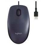 Mouse Alámbrico Negro - Logitech