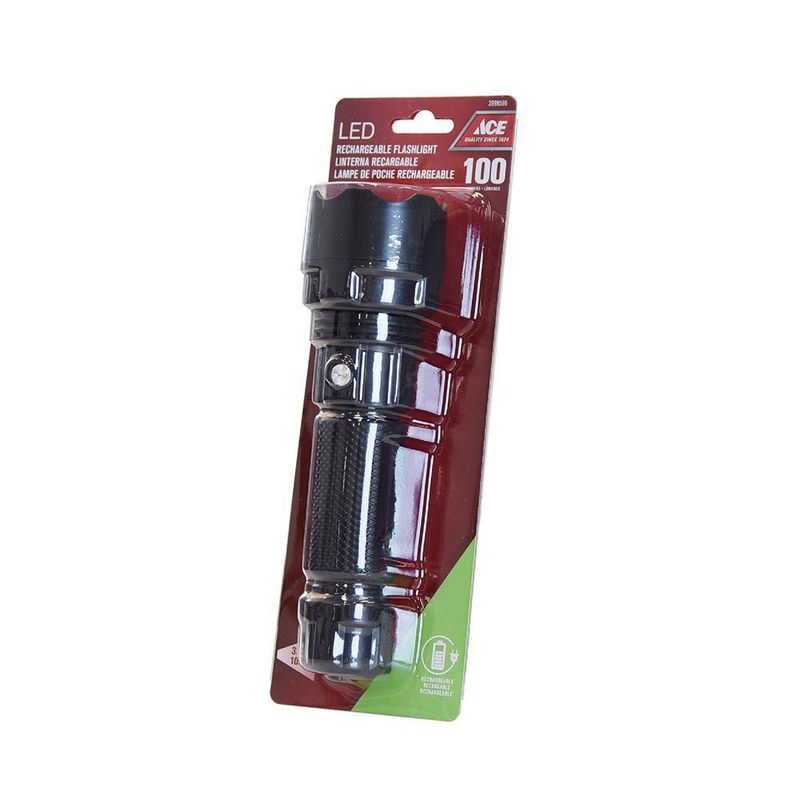 Linterna de Mano Recargable de 100 Lm - Ace