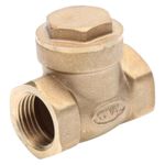 Cheque Vertical de Bronce 1/2 Plg