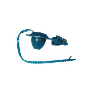 Flapper de Caucho Azul con Cadena