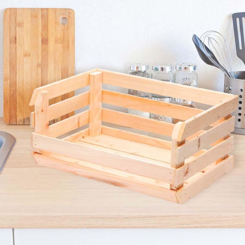Organizador Grande De Madera 49.5x33x23 Cm - Modular
