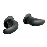 Set de 2 Manerales para Regadera Aqua Negro Mate -  Foset