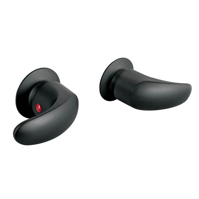 Set de 2 Manerales para Regadera Aqua Negro Mate -  Foset