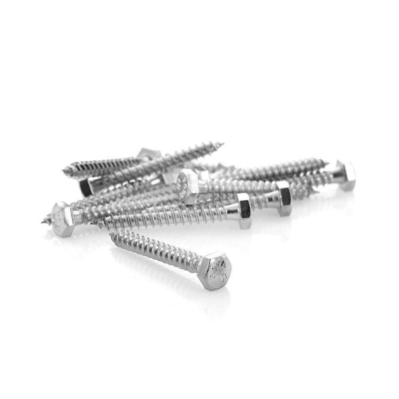 Tornillo Para Madera Hexagonal 1/4 X 2