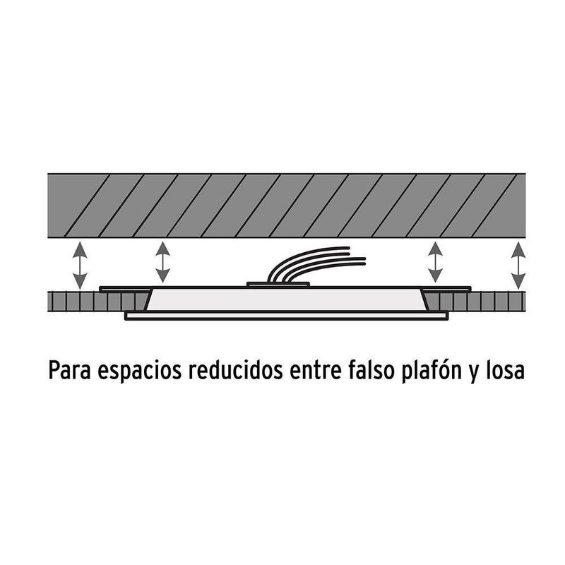 Lámpara LED Cuadrada Luz Cálida 18 W - Volteck