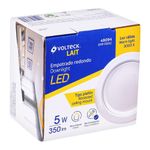Lámpara LED Redonda Empotrable Luz Cálida 5 W - Volteck