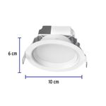 Lámpara LED Redonda Empotrable Luz Cálida 5 W - Volteck