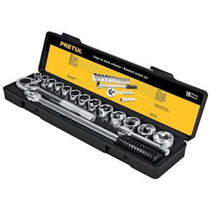 Set De Copas Y Accesorios 16 Piezas Raíz 1 2 Plg - Pretul