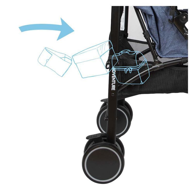 Carruaje Sombrilla Adventure Gris - Infanti