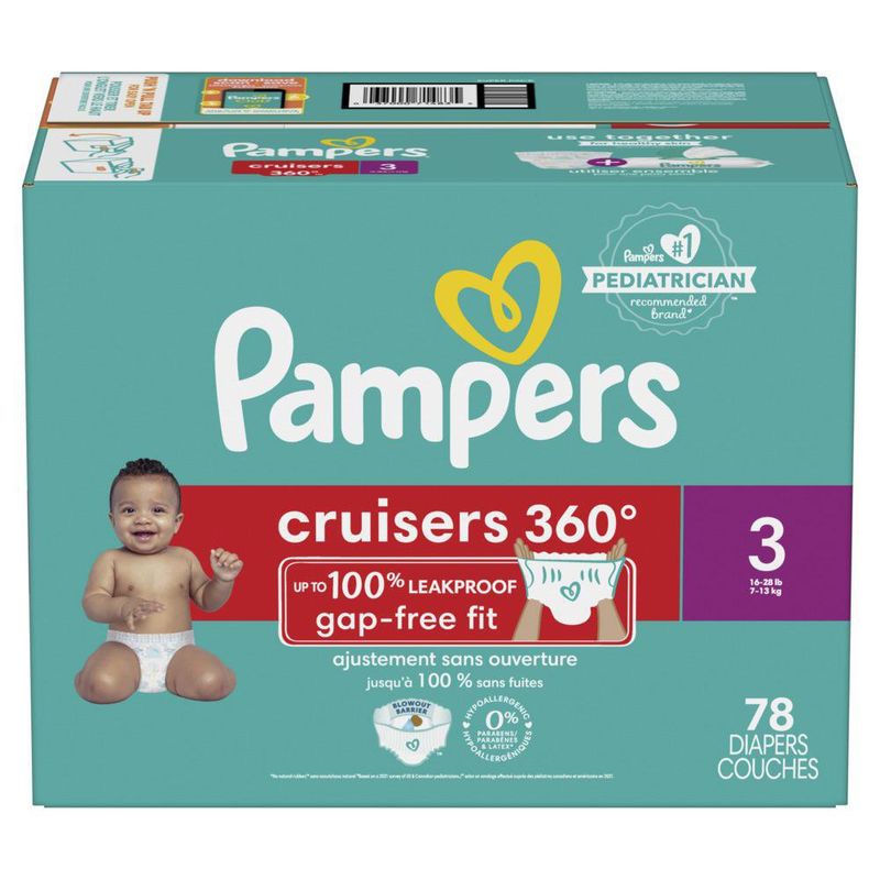 Pañal Cruisers 360° Talla 3 78 Uds - Pampers
