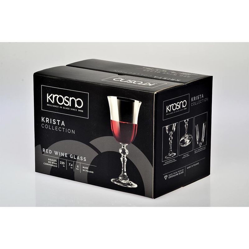 Set De Copas Para Vino Tinto 7.4 Oz 6 Pzas