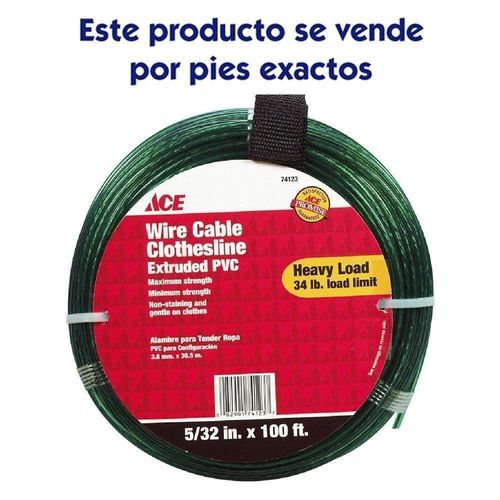 Cable De Acero Con Vinyl De 5/32 Plg - Campbell