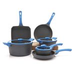 Batería De Cocina 9 Pzs De Aluminio Forjado - Picca