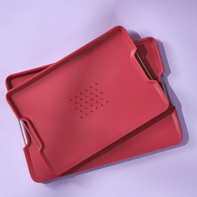 Tabla Para Cocina Grande Roja 47.1 X 33.4 X 2.5 Cm - Joseph Joseph
