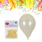 Globos de Látex Marfil Metálico 12 Plg