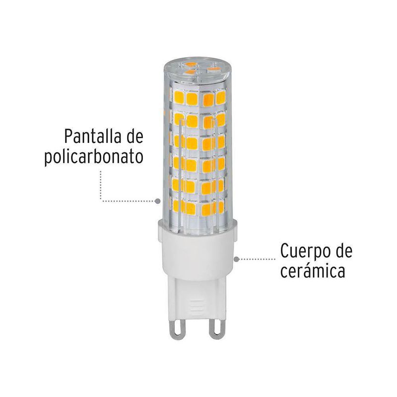 Bombilla Led Luz Cálida Base G9 - Volteck
